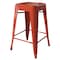Amerihome Loft Orange 24" Metal Bar Stool, PK4 BS24ORNGSET - alternate 4